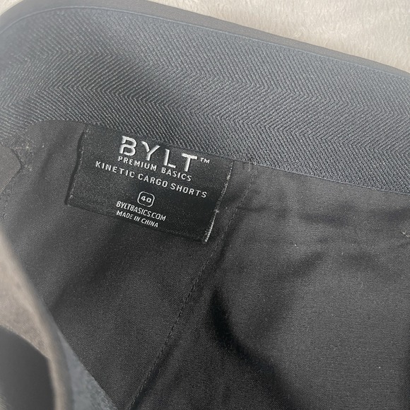 BYLT Premium Basics Kinetic Cargo Shorts Men's‎ Size 40 Green Athletic Stretch - Picture 5 of 8